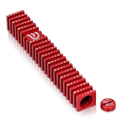 Square Mezuzah Case - Grooved