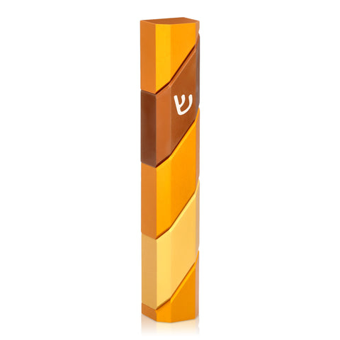Wave Polygon Mezuzah Case