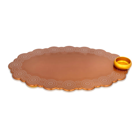 Challah Bread & Salt Serving Tray