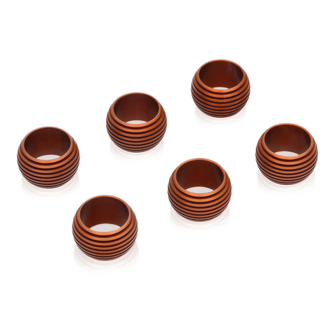 Rounded Napkin Ring - Grooved